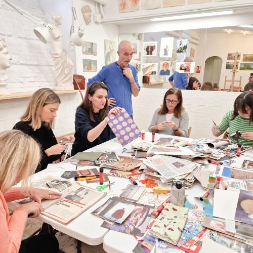 TALLER COLLAGE CLASES PINTURA MADRID